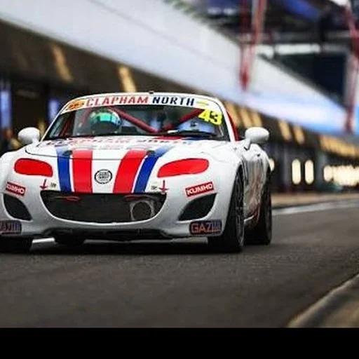 Clapham North Mazda MX-5 Mk3 race car number 69 on track