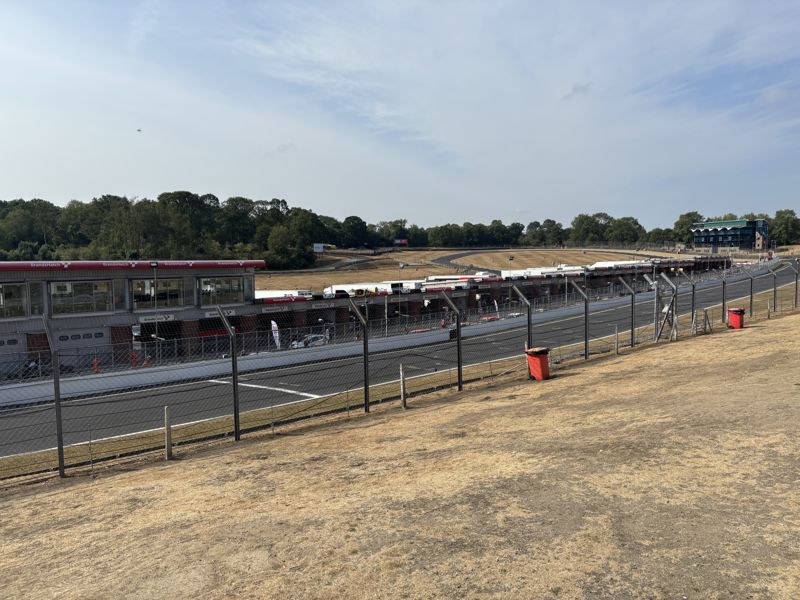The Brands Hatch Indy circuit seen from the spectator bank